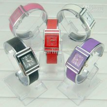 Luxury Women's Quartz Watch My's Single Color Skin Stainless Steel W