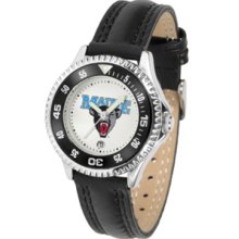 Maine Black Bears Competitor Ladies Watch with Leather Band