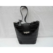 Marc Chantal purse. tote, bag - leather, croc embossed