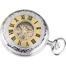 Mechanical Pocket Watches - Sterling Silver Wind-Up Mechanical Pocket Watch by Charles-Hubert Paris