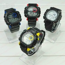 Men's Dive Sports Watch Multi-function Movement Water-resistant Digi