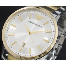 Mens Emporio Armani Two Tone Classic Watch Ar2449