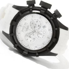 Mens Invicta 11824 Bolt Swiss Chronograph White Rubber Strap Watch