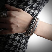 Mens Leather Bracelet SB12-142