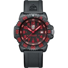 Men's Luminox Navy SEAL Colormark 3050 Series Black/Red Watch