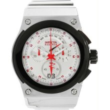 Men's Reserve Akula Chronograph Stainless Steel Case and Bracelet White Dial