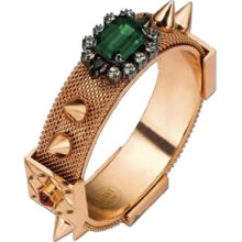 Mesh Chain and Spike Bangle