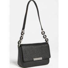 Michael Kors Cynthia Small Flap Leather Shoulder Bag 30t2tcyf1l (black)