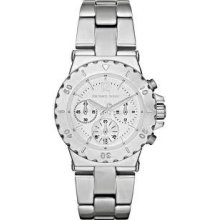 Michael Kors Womenâ€™s Mk5498 Bel Aire Chronograph Silver Tone Watch - W/ Tags