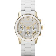 Michael Kors Women's White Chronograph Watch