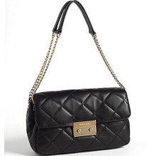 MICHAEL Michael Kors Quilted Sloan Shoulder Flap Bag - Black