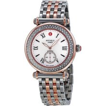 Michele Caber Diamond Mother Of Pearl Dial Two-tone Stainless Steel Ladies Watch