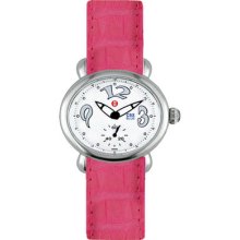 Michele Csx Blue Watch On Hot Pink Alligator Strap Mww03e000031 -