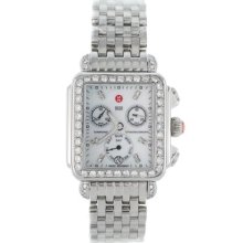 Michele Deco Mw06p01a1025 Diamond Chronograph Quartz Womens Watch