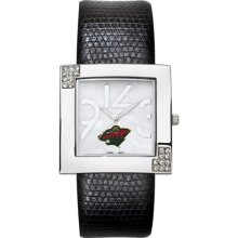 Minnesota Wild NHL Womens Glamour Leather Watch ...