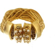 Miriam Haskell Pearl Chain Bracelet