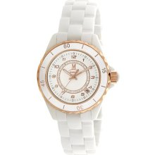 Momentus Stainless Steel & Ceramic White Ceramic Band / White Dia ...