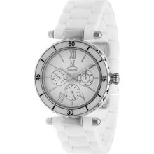 Momentus Stainless Steel with White Polycarbonate Band White Dial ...