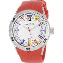 Nautica Men's N13526g Nsr Date Flag Sporty Red Watch