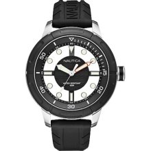 Nautica Men's N29552g Nmx Transparent Dial Black Resin Quartz Watch