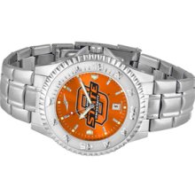 NCAA Oklahoma State University Mens Stainless Watch COMPM-A-OSC - DEALER