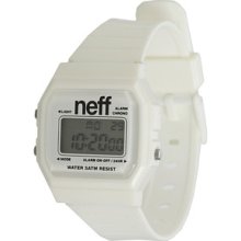 Neff Flava Digital Watch Wristwatch White Pu Light