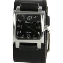 Nemesis Women's Black Leather Band Eye Catching Watch