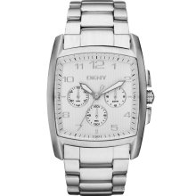 New DKNY Chronograph Mens Analog Quartz Watch Stainless Steel Bracelet