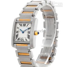 New Kdy Tank Francaise Ladies Steel And 18k Gold W51007q4