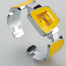 New Ladies Digital Bracelet Watch Women Wrist Watch Gift Yellow New Ladies Digital Bracelet Watch Women Wrist Watch Gift Yellow