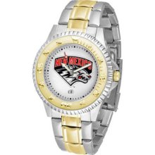 New Mexico Lobos UNM Mens Stainless 23Kt Watch