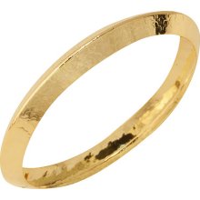NEXTE Jewelry Goldtone Knife Edge Hammered Bangle Bracelet (Gold Tone Knife Edge Hammered Bangle Bracelet)
