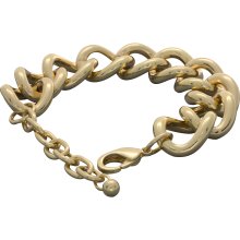 NEXTE Jewelry Goldtone Square Cuban Link Bracelet (Goldtone Medium Cuban Chain Bracelet)