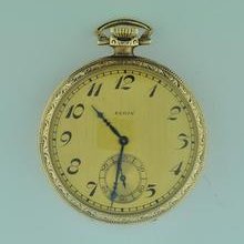 Nice Vintage 12 Size Elgin Open Face Pocket Watch Grade 315 Keeping Time