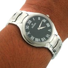 Nivada Swiss Black Dial Roman Numeral Men's Watch