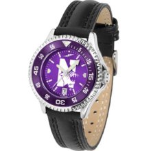 Northwestern Wildcats NWU Womens Leather Anochrome Watch