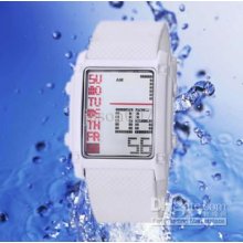 Ohsen Square Silicone Watches Design Men Sport Led Digital Candy Kid
