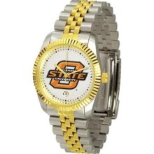 Oklahoma State University Men's Two Tone Gold Dress Watch