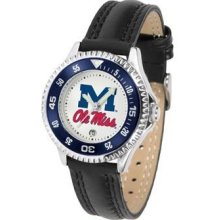 Ole Miss Rebels Women's Leather Sports Watch