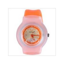 Orange - Water-Filled Quartz Wrist Watch for Girl