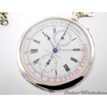 Original Longines Chronometro Medical Silver Pocket Watch