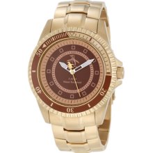 Original Penguin Op 3022 Gd Johnny Brown Dial Gold Tone Watch