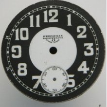 Original Vintage Hebdomas 8 Days Enamel Wrist Watch Dial