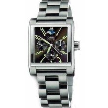 Oris Men's Swiss Automatic Watch Culture Rectangular Black Dial 58175284064-mb