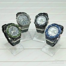 Outdoor Sports Dive Watch Dual Time Waterproof Ak9140 Digital &