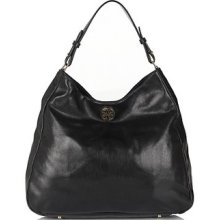 P-29 | Tory Burch Dena Robinson Logo Hobo Black Bag Purse Orig. $395