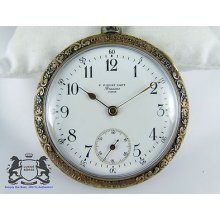 P. Piguet Capt - Solid 900 Silver - Pocket Watch - Yverdon 1899