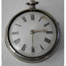 Pair Case Verge Fusee Pocket Watch By Tho Hubbard 1780
