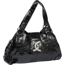 Parinda Kaeya 13Ã¢â‚¬ Croco Embossed Faux Leather Small Handbag