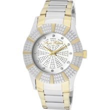 Paris Hilton Women's Heiress White Crystal White/Silver Glitter Dial S